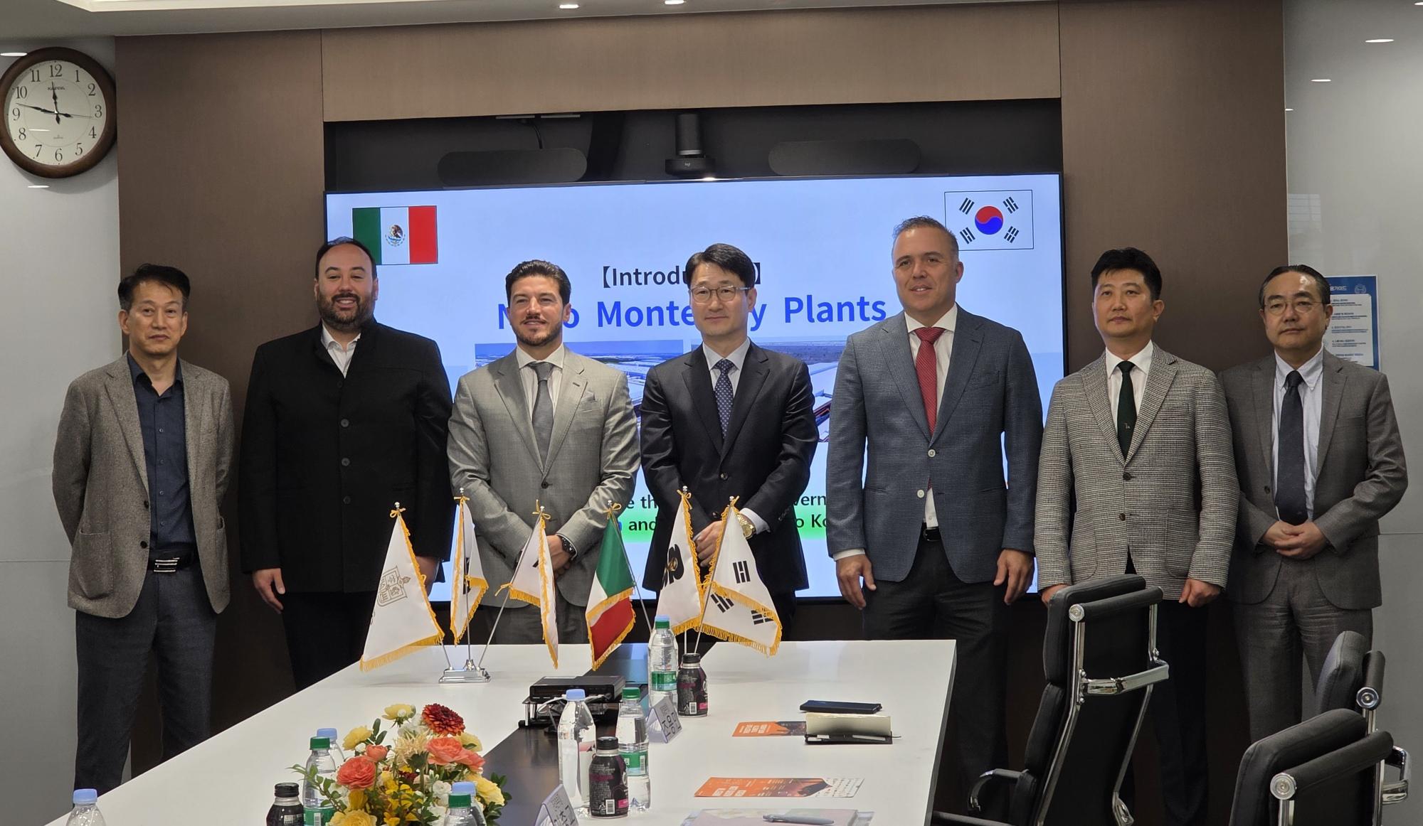 멕시코 누에보레온 주지사 사무엘 가르시아, 니프코코리아 방문